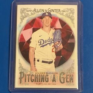 Walker Buehler #PAG-11 2022 Topps Allen & Ginter [Pitching A Gem] Baseball Card